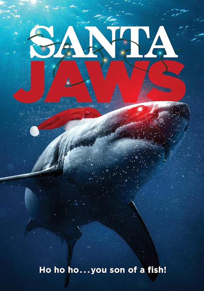 santa jaws poster